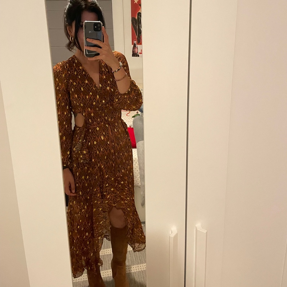 Ollari for free people Elena midi dress‎